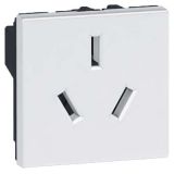 羅格朗開關(guān)插座 奧特 陶瓷白 三極插座模塊 16A 2M