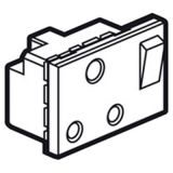 羅格朗開關(guān)插座 奧特 金屬鎂 方形英標(biāo)插座模塊 15A 3M