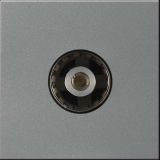 奧特_方型_電視插座_2M_金屬鎂色