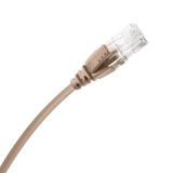 超五類非屏蔽(U/UTP)跳線,淺咖啡色,1米,PVC