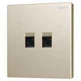 羅格朗開關插座 逸景零售 米蘭金 二位電腦插 超五類