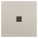 羅格朗開關插座 輕藝 粉鉑金 一位電腦插（六類）