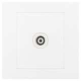 羅格朗開關插座 輕藝 玉蘭白 一位電視插