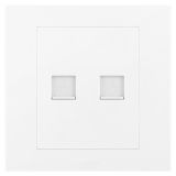 羅格朗開關插座 輕藝 玉蘭白 二位電腦插（超五類）