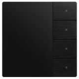 未萊KNX智能三合一溫控面板, 2聯(lián)4鍵, 幻影黑