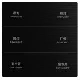 未萊KNX智能面板, 3聯(lián)6鍵, 幻影黑