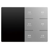 未萊SCS智能三合一溫控面板, 6鍵, 深砂銀