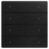 未萊KNX智能面板, 4聯(lián)8鍵, 幻影黑