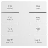 未萊KNX智能面板, 4聯8鍵, 陶瓷白