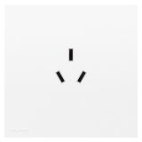 羅格朗開關(guān)插座 暢境  玉蘭白 三扁插座 三孔插座 10A