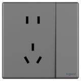 羅格朗開關(guān)插座 智繪  深砂銀 帶雙控開關(guān)連體二三插座 五孔帶開