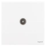 羅格朗開關插座 智繪  陶瓷白 一位電視插