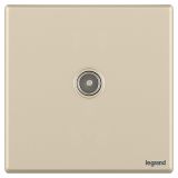 羅格朗開關插座 智繪  粉鉑金 一位電視插