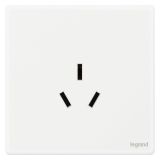 羅格朗開關(guān)插座 智繪  陶瓷白 三扁插座 三孔插座 16A