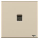 羅格朗開關插座 智繪  粉鉑金 一位電腦插（六類）