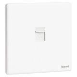 羅格朗開關插座 智繪  陶瓷白 一位電話插