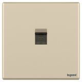 羅格朗開關插座 智繪  粉鉑金 一位電話插