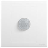 羅格朗開關(guān)插座 仕藝 陶瓷白 人體感應(yīng)開關(guān) 帶零線和集控端 200W