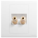 羅格朗開(kāi)關(guān)插座 仕藝 陶瓷白 一位音箱插