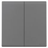 羅格朗開關(guān)插座 綺蘊(yùn) 深砂銀 二位單控開關(guān) 二開單控 16AX