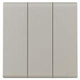 羅格朗開關(guān)插座 綺蘊(yùn) 粉鉑金 三位單控開關(guān) 三開單控 16AX