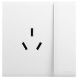 羅格朗開關(guān)插座 簡悅 陶瓷白 帶開關(guān)三扁插座 三孔帶開 10A