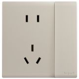 羅格朗開關(guān)插座 綺蘊(yùn) 粉鉑金 帶開關(guān)連體二三插座 五孔帶開