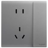 羅格朗開關(guān)插座 綺蘊(yùn) 深砂銀 帶開關(guān)連體二三插座 五孔帶開