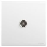 羅格朗開關插座 簡悅 陶瓷白 一位電視插