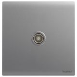 羅格朗開關插座 簡悅 深砂銀 一位電視插