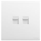 羅格朗開關插座 茗畫 玉蘭白 二位電腦插