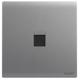 羅格朗開關插座 茗畫 深砂銀 一位電腦插（六類）