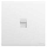 羅格朗開關插座 簡悅 陶瓷白 一位電話插