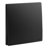 羅格朗開關插座 未萊 子夜黑 三位單控開關 三開單控 10AX