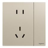 羅格朗開(kāi)關(guān)插座 逸景Plus 粉鉑金 帶開(kāi)關(guān)連體二三插座 五孔帶開(kāi)