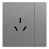 羅格朗開關插座 仕典Plus 深砂銀 帶開關三扁插座 三孔帶開 16A