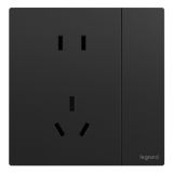 羅格朗開(kāi)關(guān)插座 逸景Plus 石晶墨 帶雙控開(kāi)關(guān)連體二三插座 五孔帶開(kāi)