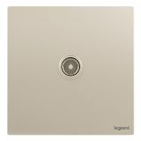 羅格朗開關插座 逸景Plus 粉鉑金 一位電視插