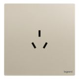 羅格朗開關插座 仕典Plus 粉鉑金 三扁插座 三孔插座 10A