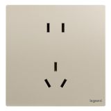 羅格朗開(kāi)關(guān)插座 逸景Plus 粉鉑金 連體二三插座 五孔插座 10A