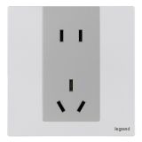 羅格朗開(kāi)關(guān)插座 逸景Plus 冰點(diǎn)鋁 連體二三插座 五孔插座 10A