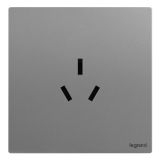 羅格朗開關插座 仕典Plus 深砂銀 三扁插座 三孔插座 16A