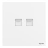 羅格朗開關插座 仕典Plus 陶瓷白 二位電腦插