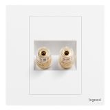 羅格朗開關插座 仕典Plus 陶瓷白 一位音箱插