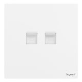 羅格朗開關插座 仕典Plus 陶瓷白 電話電腦插