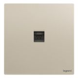 羅格朗開關插座 逸景Plus 粉鉑金 一位電話插