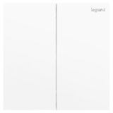 羅格朗開關插座 博軾 陶瓷白 二位雙控開關 二開雙控 16AX