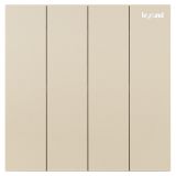 羅格朗開關插座 博軾 粉鉑金 四位雙控開關 四開雙控 10AX