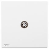 羅格朗開關插座 仕典工程 玉蘭白 一位寬頻F接頭電視插座