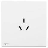 羅格朗開關插座 仕典工程 玉蘭白 三扁插座 三孔插座 10A